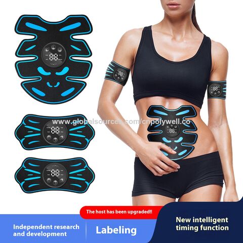 Mini Ems Muscle Sculpting Machine Smart Fitness Fat Burner Machine Abdominal Stimulator Wireless USB Electric Massage Trainer